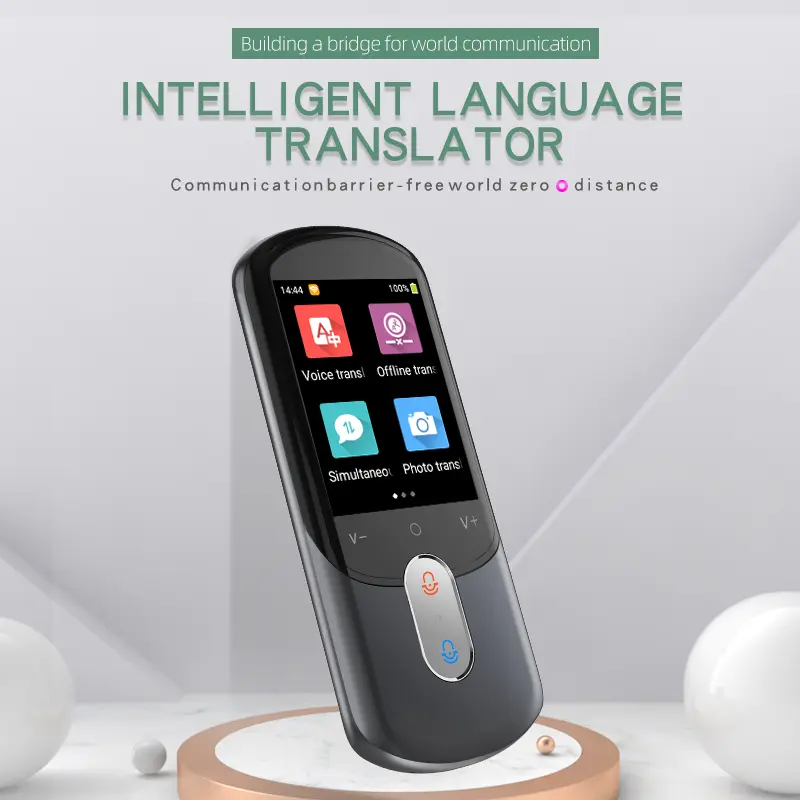 Smart AI Translator 100+ Languages Real-Time Offline Mode Long Battery Perfect for Travel & Business Audio
