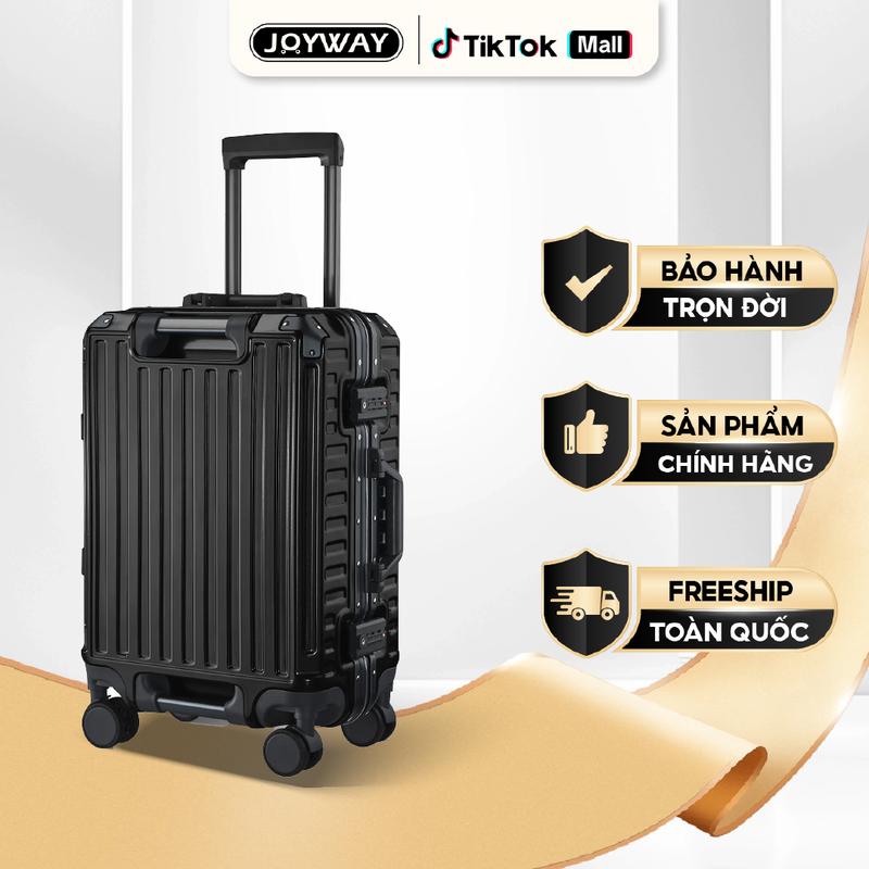 SỐ LƯỢNG CÒN ÍT VALI KHUNG NHÔM KHÓA SẬP - Size 20 24 28 - Khóa sập TSA - PC nguyên khối - Bánh xe kép xoay 360 độ - Bảo hành phụ kiện trọn đời - tặng bọc vali 7001