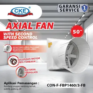 KIPAS CONE FAN 50" 3 Phase 1.1KW Alat Ternak Ayam Unggas Kipas Kandang