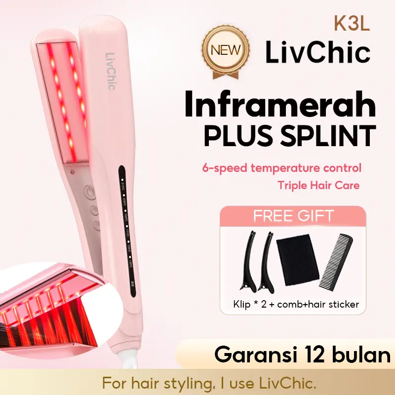 LivChic Official LS304S LS304PRO 3IN1 Inframerah Catokan Rambut 65W daya 2 meter 360 Sudut belok jauh