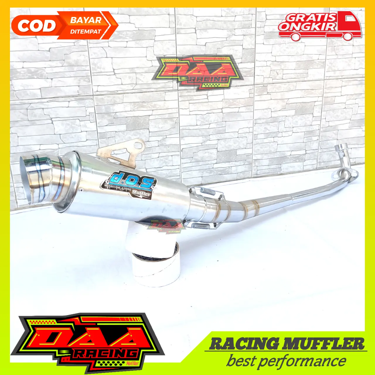 Knalpot racing supra DOS jupiter vega revo absolut shogun astrea win c70 smash karisma blade motor bebek Motorcycle