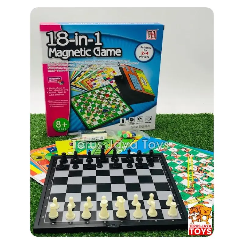 MAINAN ULAR TANGGA SNAKE & LADDERS / MAINAN CATUR 2IN1 4