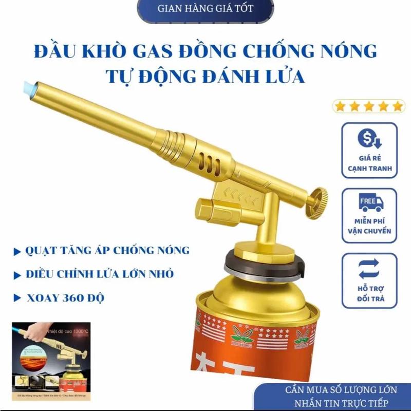 Khò Gas Mini Chống Bỏng, Mẫu Mới 2026 - Thiết Bị Khò An Toàn, Đầu Khò Chống…