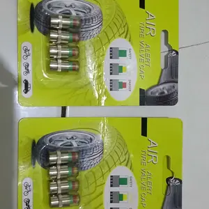 (4PCS) Tutup Pentil Pengukur Ban Motor / Mobil AIr Alert Tire Valve Cup Tutup Pentil Ban