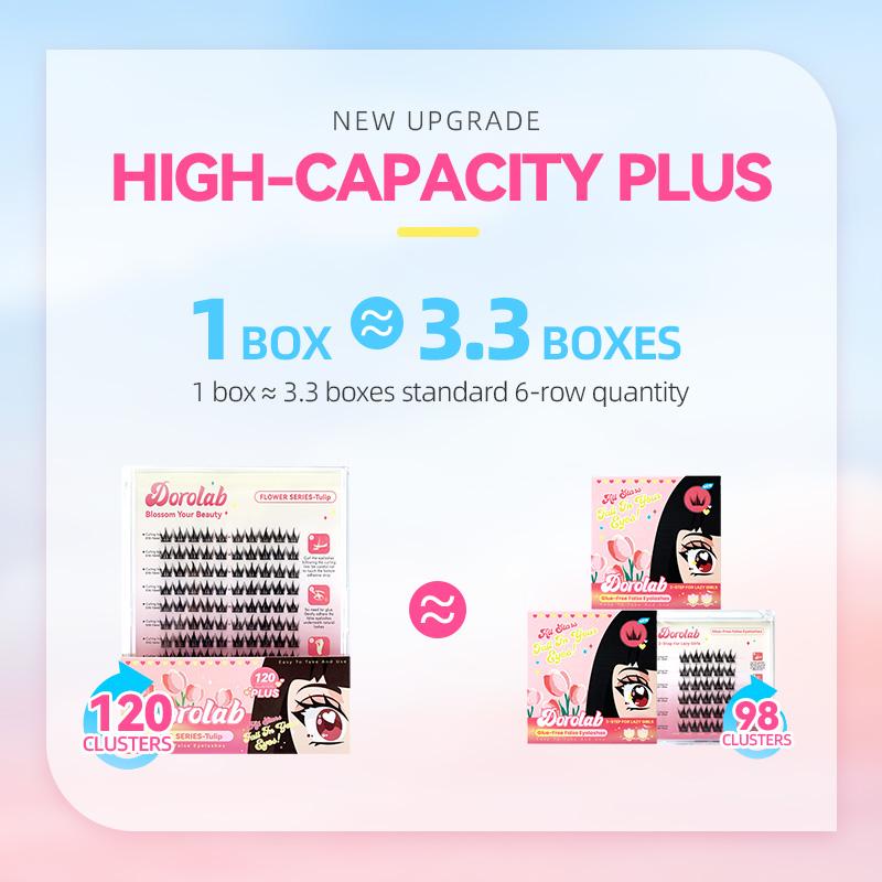 【SHIP IN 24 HOURS】DOROLAB Flower-Serise Tulip Glue Free False Eyelash Self-Adhesive Eyelash No Glue Eyelash Lash Eyelash Extension 5