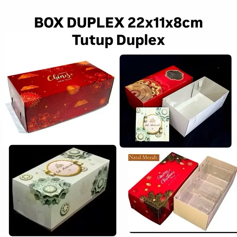 Box Duplex 22x11x8cm Laminasi Dalam