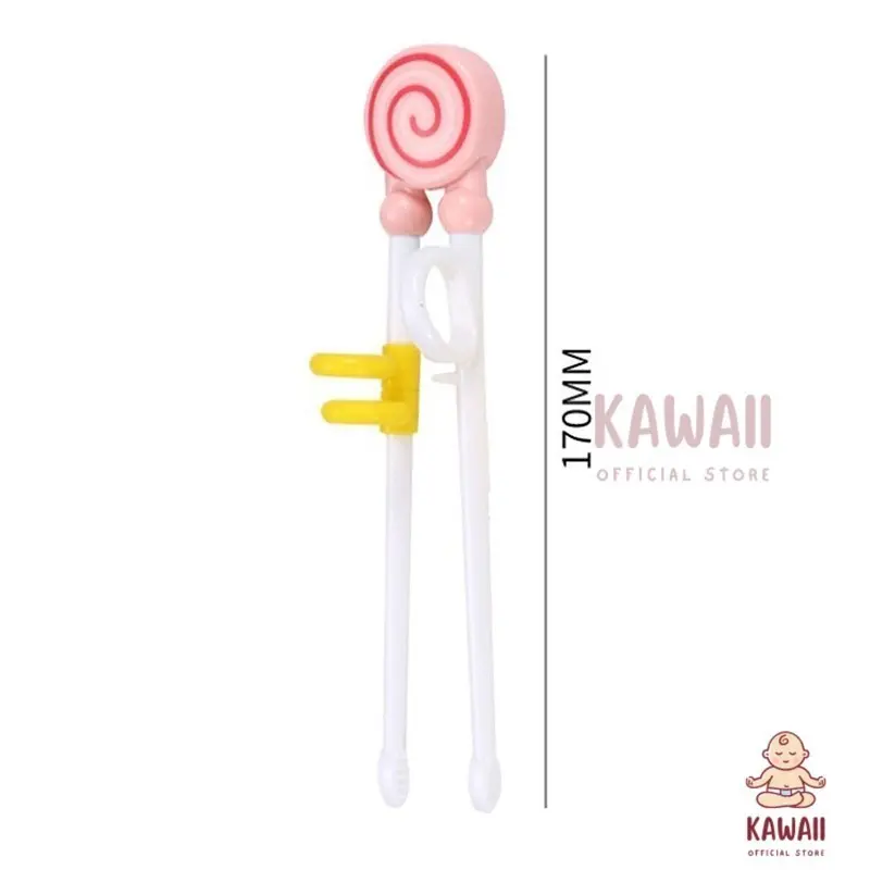 KS Sumpit Anak-anak Kartun Latihan Belajar Makan / Training Chopstick / Sumpit Anak Bayi Karakter 5