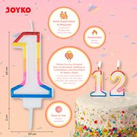 Gambar JOYKO Lilin Angka Ulang Tahun Numberic Birthday Candle CD-005 Rainbow - 0 dari Joyko Indonesia Kota Administrasi Jakarta Utara 3 Tokopedia