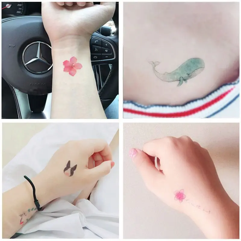 Grosir Termurah Tato Hewan Kucing burung Paus Rusa Aesthetic Lucu - Tatto Temporer Animal berwarna  Tato temporary Stiker Tato Halal Dewasa Dreamcatcher 3