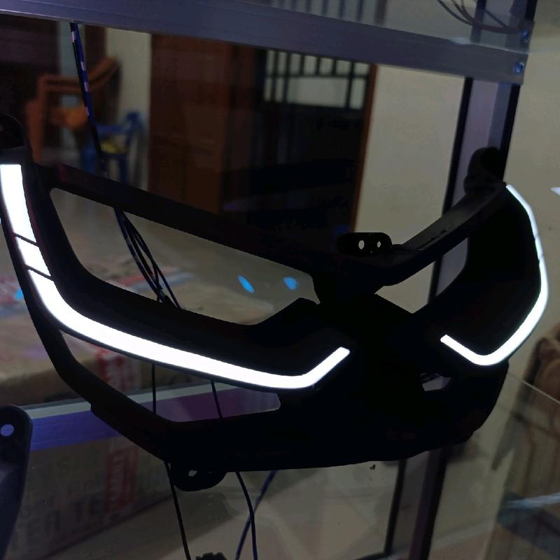 Alis Lazy Nmax New Type Singel, Free Demon Eye, Lampu Alis Nmax New 2020 2024 Motorcycle 7