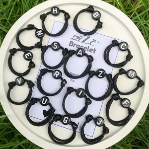 Rzc Cincin Costum Ack Inisial A-Z Aesthetic Couple Elegan Rings