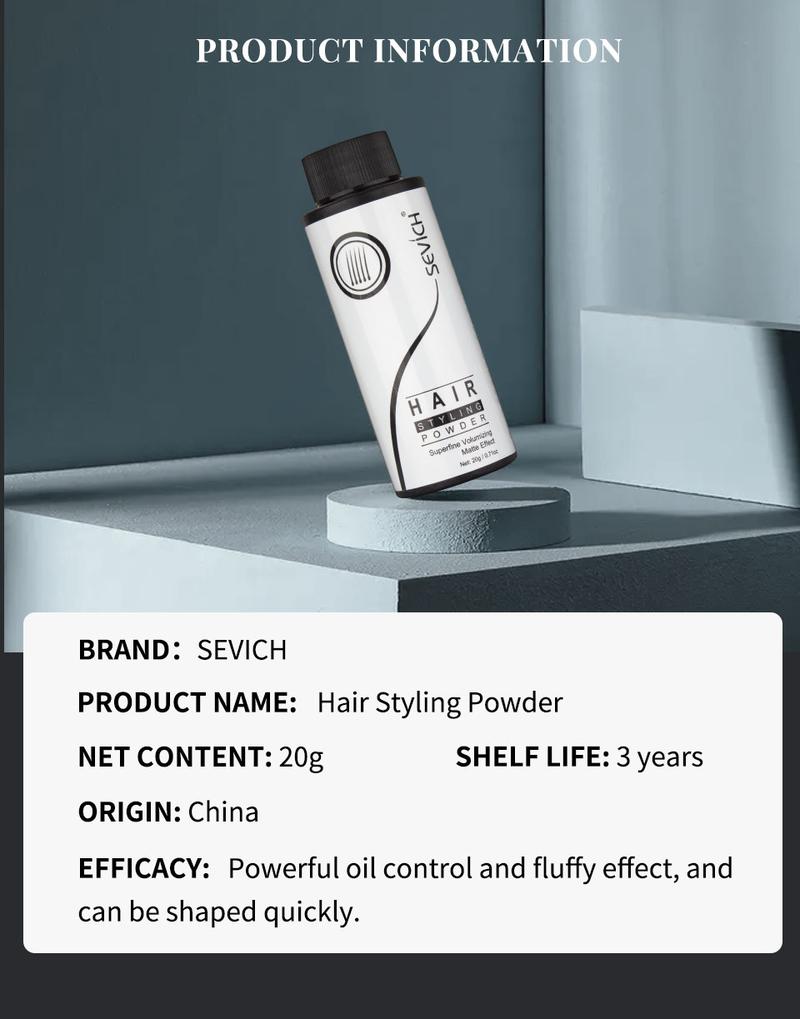 Product Introduction of SEVICH Setting Fluffy Anti Sweat Styling Hair Powder 20g 10