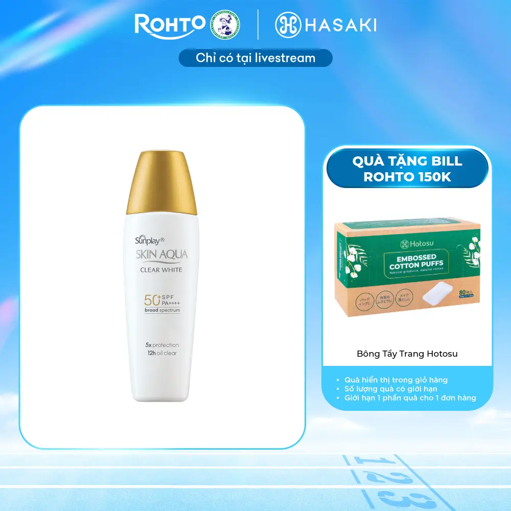 Sữa Chống Nắng Sunplay Skin Aqua Clear White SPF50+ PA++++