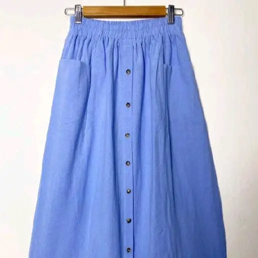 Rok Cargo Anak Perempuan Kekinian dengan Kantong Kiri dan Kanan, Kancing Susun Depan, Bahan Cringkle Airflow, Usia 4-11 Tahun Fashion