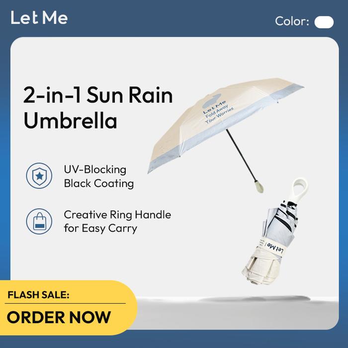 Gambar Let Me Butterfly Umbrella - Payung Lipat Manual Portable Perlindungan Anti UV Ganda Pelindung Hujan Dan Sinar Matahari Premium LM-AGF2082 dari Letme Home Living Kab. Tangerang Tokopedia