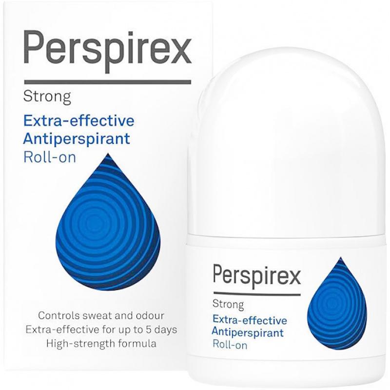 PERSPIREX lăn chống mồ hôi không mùi gốc (20 ml), đã được chứng minh qua các thử nghiệm lâm sàng, kiểm soát mồ hôi và mùi hiệu quả lâu dài, bảo vệ lên đến 3–5 ngày, giảm tình trạng đổ mồ hôi quá mức cho vùng nách.