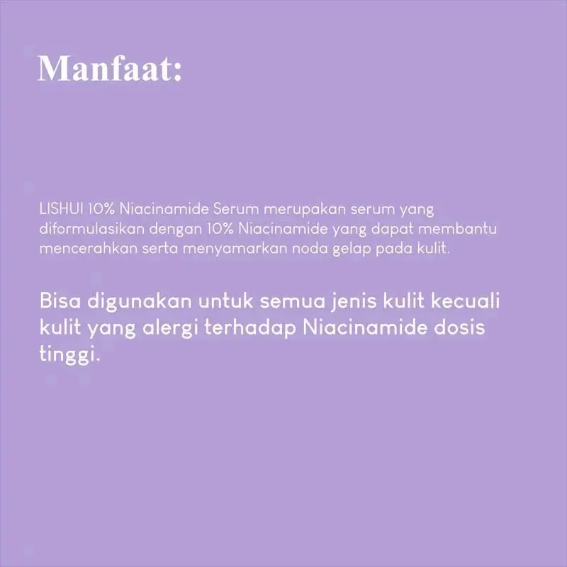 Serum 10% Niacinamide - serum pencerah wajah dan menyamarkan flek bekas jerawat 2
