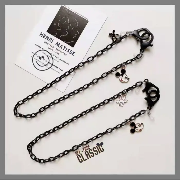 Strap Mask/Tali Rantai Masker/Kacamata Hiasan Mickey Minnie Mouse 0