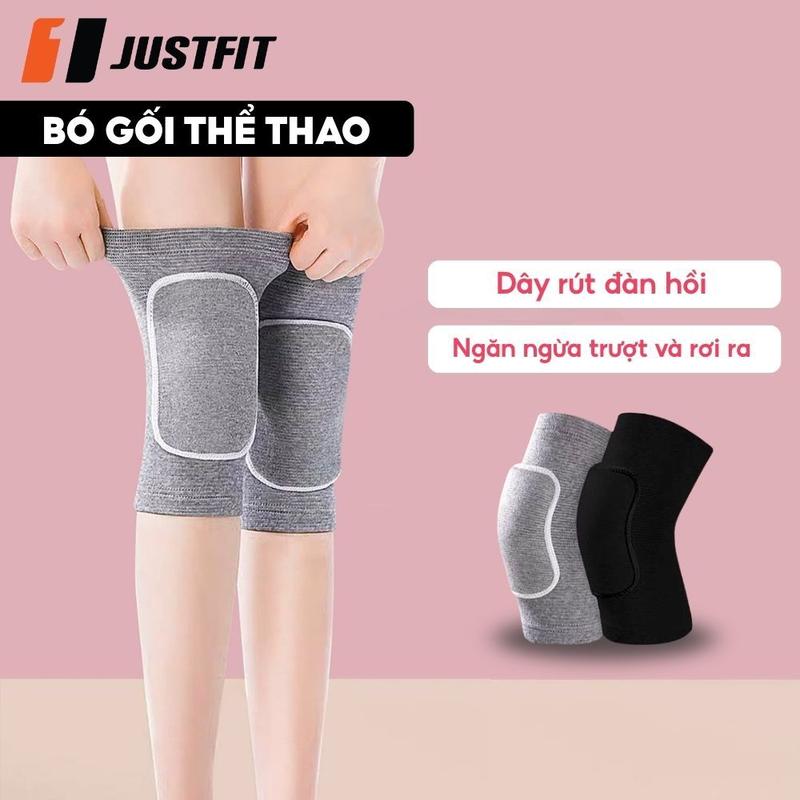  Bó quấn gối thể thao JUSTFIT bảo vệ đầu và khớp gối tập yoga gym bóng chuyển bóng đá chạy bộ cho nam nữ có miếng lót Phụ Kiện Sport Phụ Kiện Sport  Tập Thể Dục 
