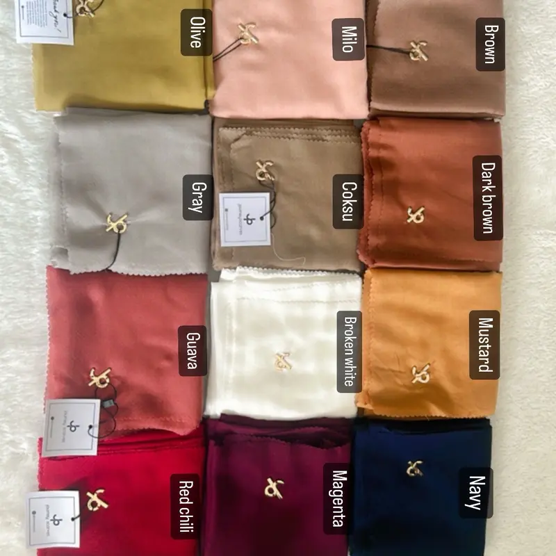 Hijab LASER CUT polos journey scarves 1