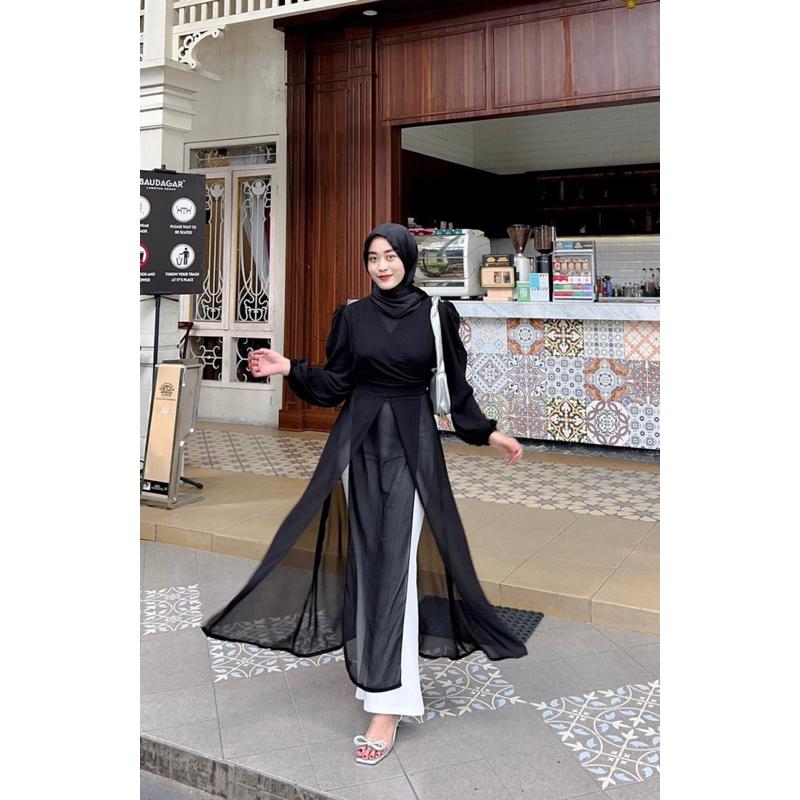 𝗧𝗘𝗥𝗠𝗨𝗥𝗔𝗛 ❗❗ Outer Alina Fashion Korean | Cardigan Outer Ceruty Premium Trendy | Ootd Kondangan | Cardigan Lebaran 2024 | Bisa COD 0