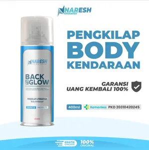 NARESH Autocare Back To Glow Pengkilap & Penghitam Kendaraan 400ml Aerosol Cepat Kering Tahan Air & Debu untuk Bodi Mobil Motor Paint Semprot Dashboard PKD 20310420245 Car