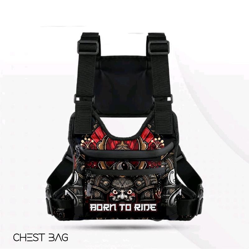 Tas Dada Pria Waterproof Tactical Motif Print/Tas Cowok Kekinian Anti air Terbaru 2025 Pinggang 0