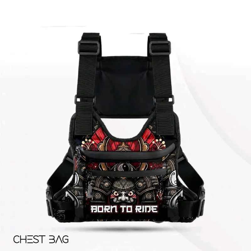 Tas Dada Pria Waterproof Tactical Motif Print/Tas Cowok Kekinian Anti air Terbaru 2025 Pinggang 0