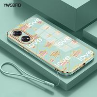 Gambar YWSBFID Casing Hp Untuk OPPO Reno 8T 4G Reno 8T 5G Case Hati yang berwarna-warni Pelapisan Samping Lanyard Silikon Softcase Casing - Gaya1, OPPO Reno 8T 4G dari YWSBFID MALL Kab. Tangerang 2 Tokopedia