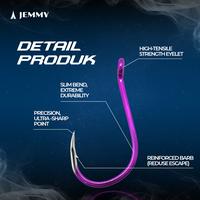 Gambar JEMMY Kail Pancing Carbon Steel Super Tajam Hook Premium Fishing Anti Karat Kuat Beban Maksimal Isi 10 Pcs KUP023 - #13 dari JEMMY Indonesia Kota Administrasi Jakarta Barat 4 Tokopedia