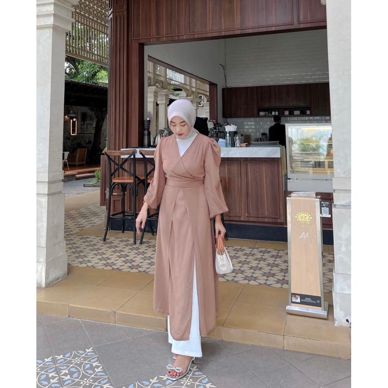 𝗧𝗘𝗥𝗠𝗨𝗥𝗔𝗛 ❗❗ Outer Alina Fashion Korean | Cardigan Outer Ceruty Premium Trendy | Ootd Kondangan | Cardigan Lebaran 2024 | Bisa COD 2