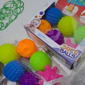 【Gstar】Bayi Sensory Mainan Pelatihan Touch Handball Anak-anak Yang Baru Lahir Multifungsi Soft Ball Set