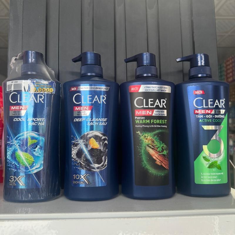 Dầu gội Clear Men Mát Lạnh Bạc Hà 630gr