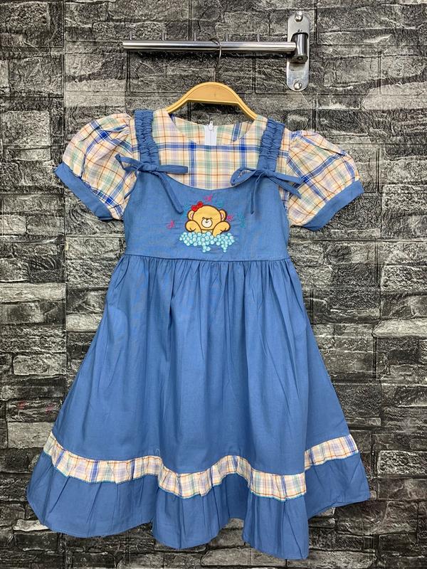 Nikita - 1905 Dress Anak 3 - 10 Tahun Dress Motif Kotak Tali Serut Pundak 5