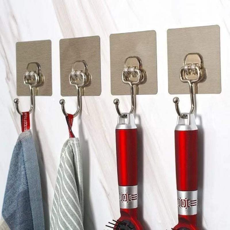 (Combo 50) Móc Dán Tường Inox, Mẫu Mới Dính Siêu Chắc Siêu Chịu Lực Tốt ,Móc Treo Vật Dụng Trong Nhà. 6