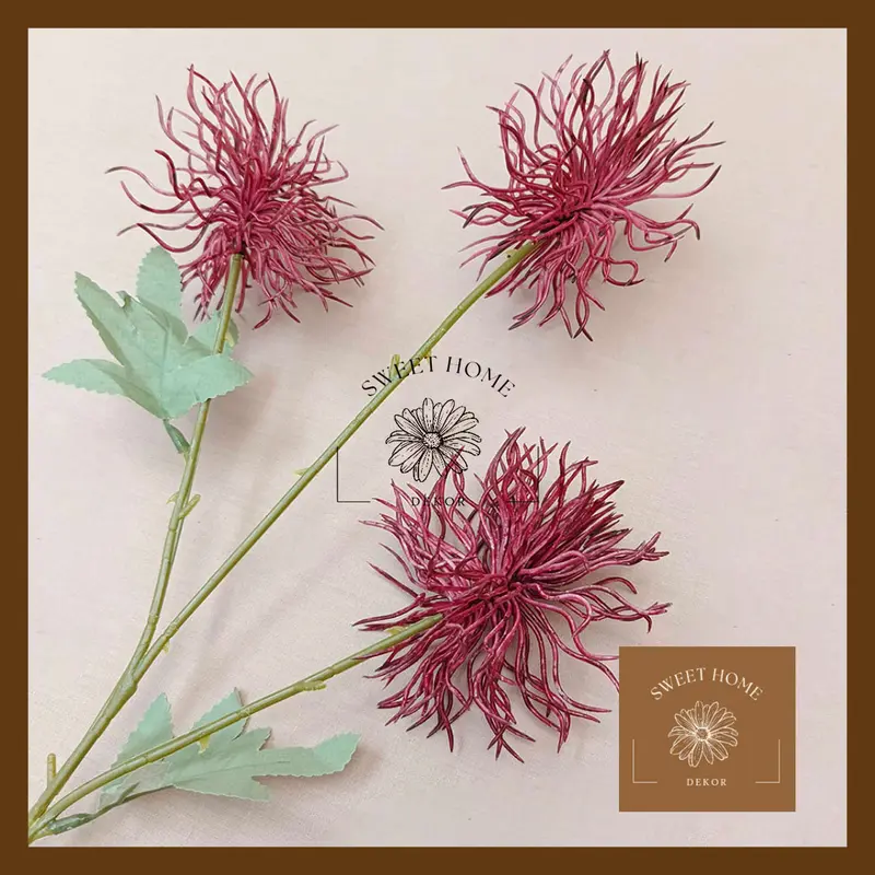 Artifical Urchins K3 Artificial Flower Bunga Palsu Dekorasi Wedding Bunga Plastik Buatan Palsu Hiasan Dekorasi Pernikahan Pelaminan Artifisial 2