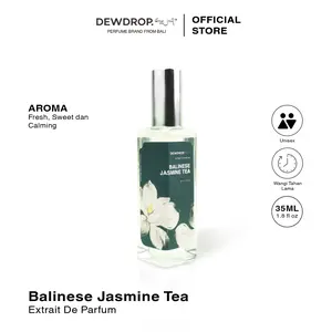 DEWDROP Extrait De Perfume Balinese Jasmine Tea 35 ML Wangi Tahan Lama - Wangi Tenang Mewah