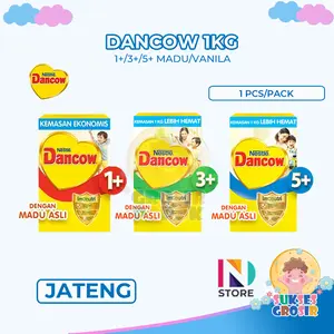 DANCOW 1+ 3+ 5+ Madu dan Vanila Kemasan 1Kg