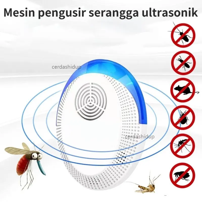 Ultrasonic Pest Repeller pest reject alat pengusir kecoa nyamuk tikus serangga semut/Lampu Pembunuh Nyamuk/Obat Nyamuk/Perangkap Nyamuk/Alat Pengusir Nyamuk/Lamp Perangkap Pengusir/LAMPU ANTI NYAMUK MOSQUITO/LAMPU LED ANTI NYAMUK/MOSQUITO LAMP Listrik 3