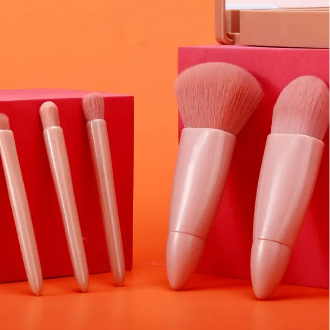 BISA COD K5282 Kuas Cermin 5 in 1 / Brush Make Up  / Set Brush Cermin / Kuas Makeup Cermin 6