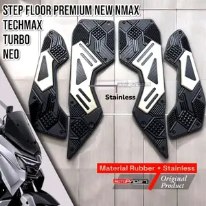 Karpet Motor Nmax Turbo Neo Techmax Neo S 2024-2026 Rubber Stainless