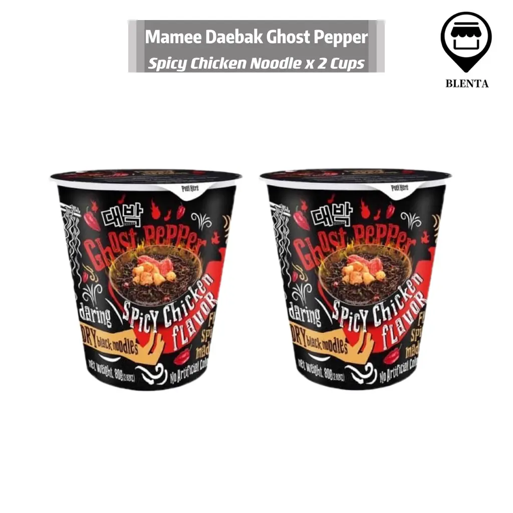 Mamee Daebak Ghost Pepper Cup Noodle Spicy Chicken/Cheese 80gSG READY STOCK