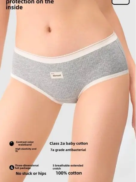 OliVar - Celana Dalam Perempuan Katun Stripes 60s Lembut Comfort Cotton Panty Premium CD Wanita 6