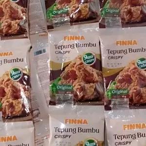 FINNA Tepung Bumbu Crispy 80g/pcs-Paket 1 Renteng (10pcs+free 1pcs)