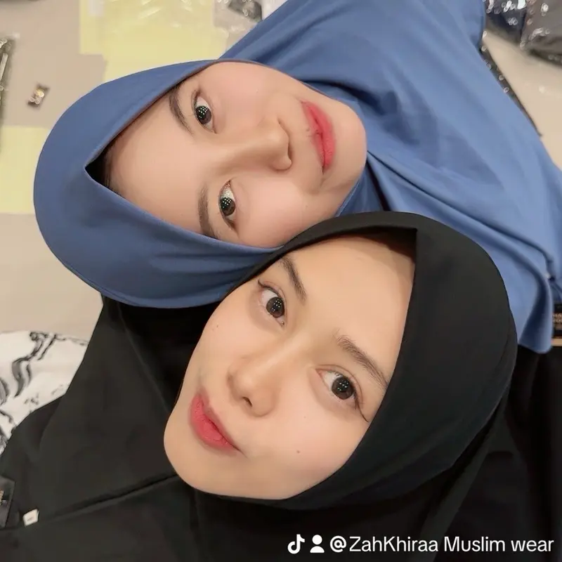 Hijab Bergo Instan Dagu Oval Ori Zahkhiraa - Muslim jersey premium Kerudung Cantik Nyaman 5