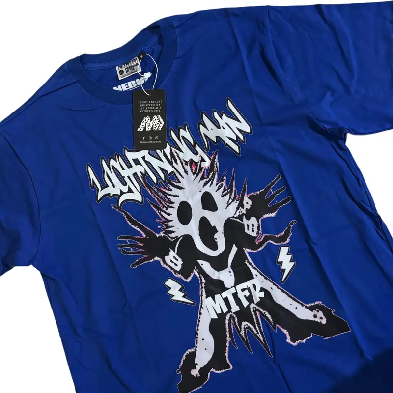 MTFR Baju Kaos Vintage Lightning Min pria/wanita cotton Combed 24s Atasan Keren Promo 4