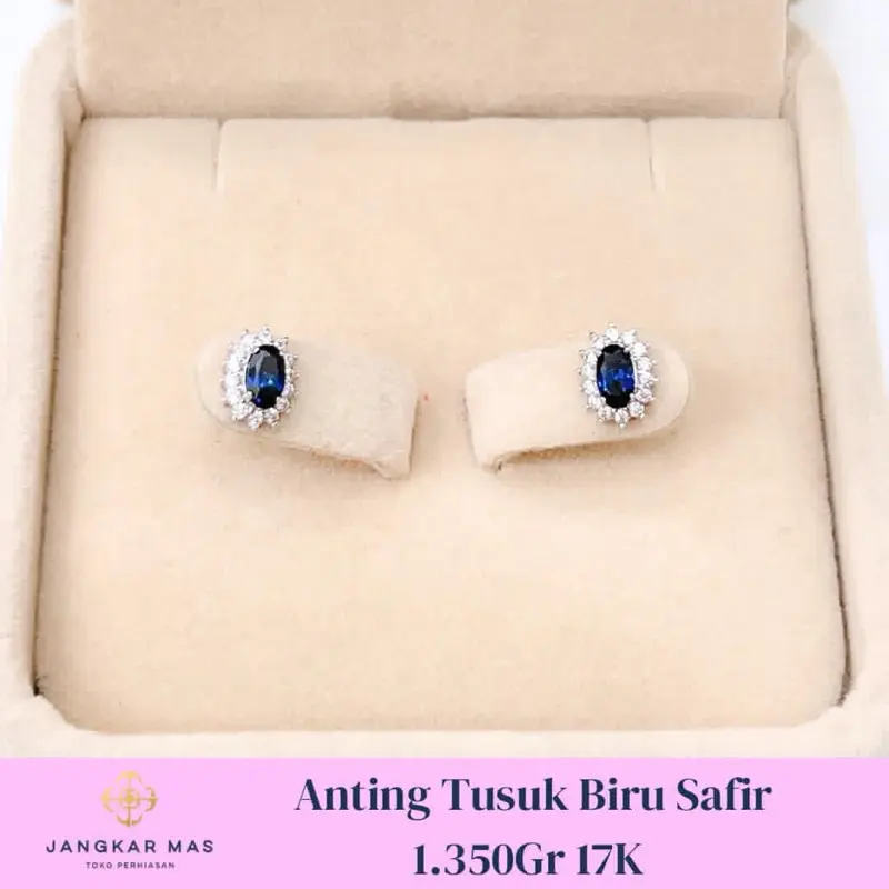Giwang Biru Safir 17K 1.350GR