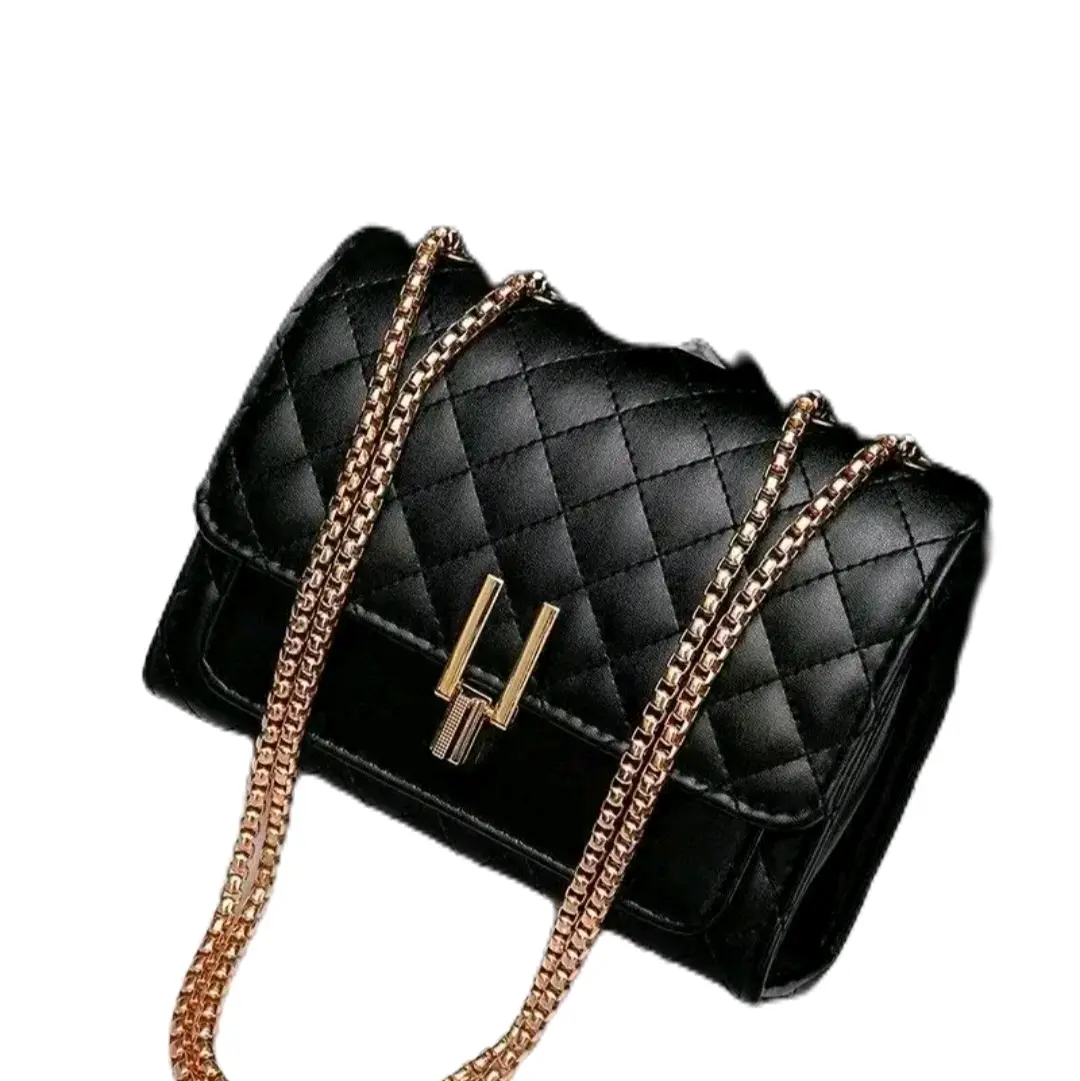 Tas Selempang Wanita Tali Kulit Sintetis Elegant Cewek Slingbag