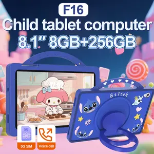 Hancdon Tablet Anak 8.1 Inch Android Hancdon F16 Layar Sentuh lPS 8.1 Inch HD IPS Dual SlM 5G LTE Dual Camera WiFi Bluetooth / KidsTablet Belajar Anak Edukasi aipet anak tab Game Kids Toy2025 5G Tablet Prosesor 8 Inch kuromi ipad