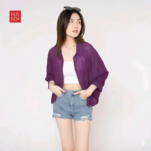 YOLA BATWING OUTER - Ceruty premium kekinian Basic Cardigan Ceruty Fit